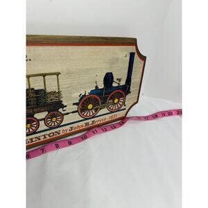 Vintage Yorkraft Wooden Wall Hanging Train DeWitt Clinton by John B. Jervis 1831